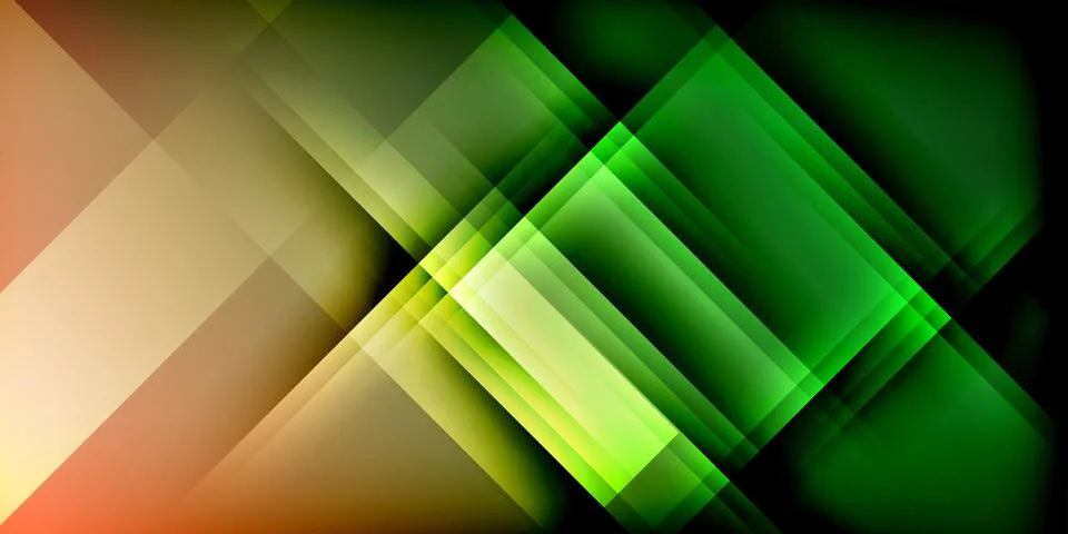 Abstract geometric composition. Overlapping rectangles create dynamic visual Illustrazione stock
