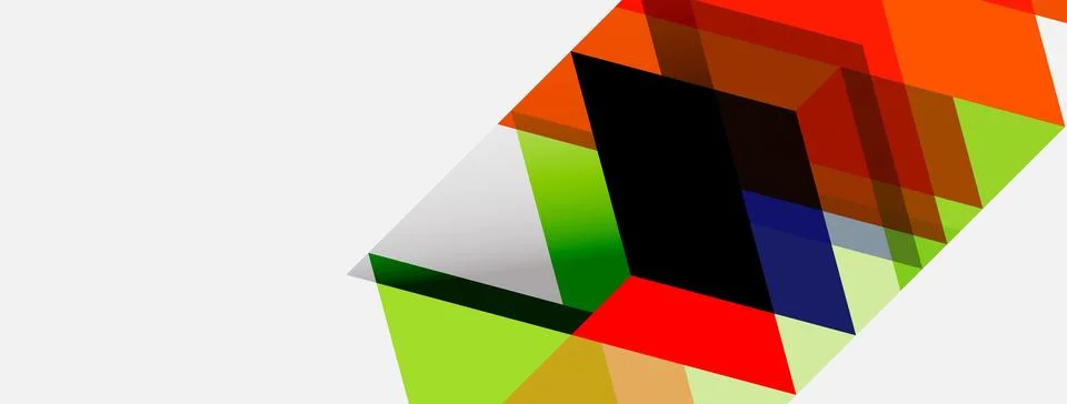 Abstract geometric composition. Overlapping rectangles create dynamic visual 스톡 일러스트