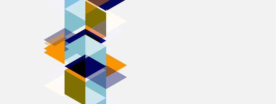 Abstract geometric composition. Overlapping rectangles create dynamic visual 스톡 일러스트