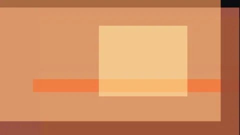 Abstract geometric composition with overlapping squares and a horizontal or.. Stock Footage 335440708