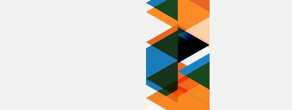 Abstract geometric composition. Overlapping squares, rectangles create dynami 스톡 일러스트