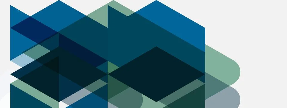 Abstract geometric composition. Overlapping squares, rectangles, triangles 스톡 일러스트