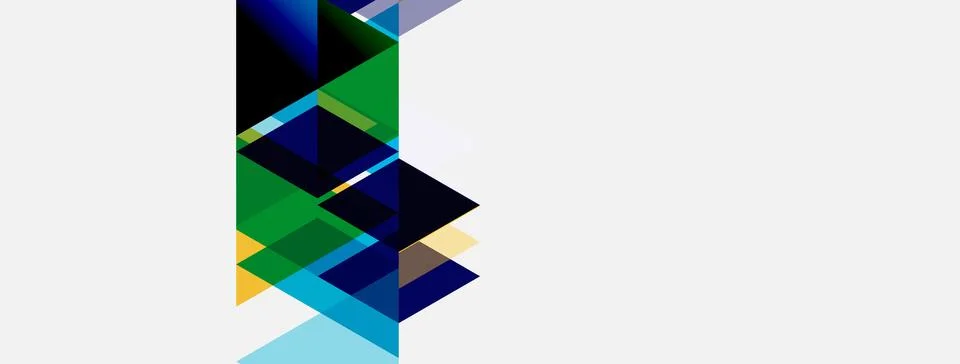 Abstract geometric composition. Overlapping squares, rectangles create dynami 스톡 일러스트