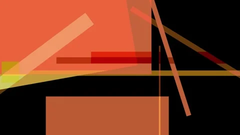 Abstract geometric composition with overlapping translucent shapes in warm .. Stock Footage 335430608