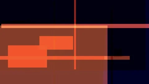 Abstract geometric composition with overlapping translucent orange and yell.. Vídeos de archivo 335430720