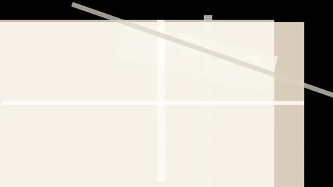Abstract geometric composition with overlapping translucent shapes and line.. Stock Footage 335431000