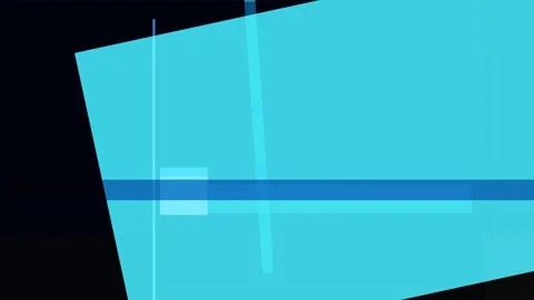 Abstract geometric composition with overlapping translucent blue rectangles.. Stock Footage 335431067