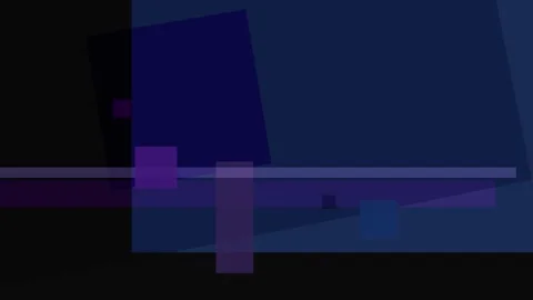 Abstract geometric composition with overlapping translucent blue and purple.. Stock Footage 335431100