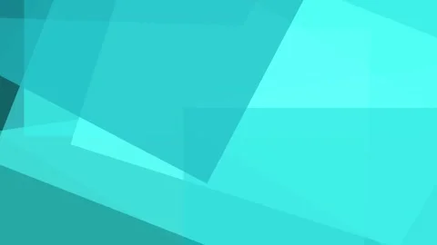 Abstract geometric composition with overlapping translucent cyan and teal r.. Stock Footage 335440618