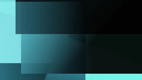 Abstract geometric composition with overlapping translucent blue and teal r.. Vídeos de archivo 335441085