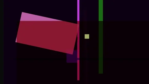 Abstract geometric composition with overlapping translucent shapes and vert.. Vídeos de archivo 335441146