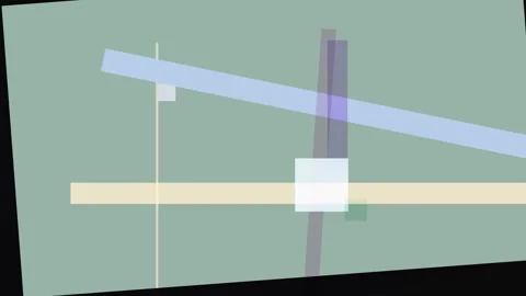 Abstract geometric composition with overlapping translucent rectangles and .. Vídeos de archivo 335441387
