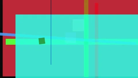 Abstract geometric composition with overlapping translucent rectangles and .. Stock Footage 335441394
