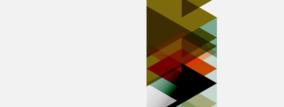Abstract geometric composition. Overlapping triangles create dynamic visual 스톡 일러스트