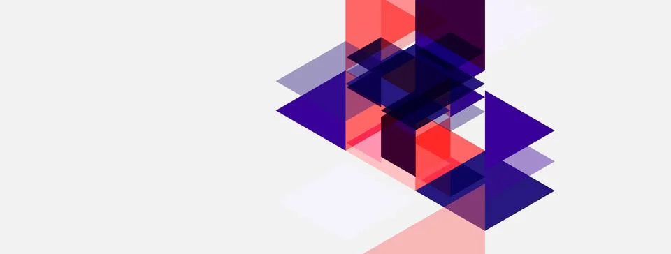 Abstract geometric composition. Overlapping triangles create dynamic visual 스톡 일러스트