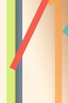 Abstract geometric composition with pastel colored stripes and blocks, crea.. Stock Illustration