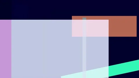 Abstract geometric composition with pastel purple and teal blocks and lines.. Stock Footage 335430689