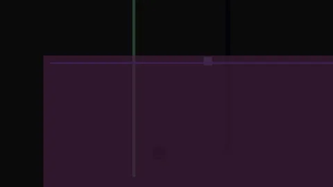 Abstract geometric composition with purple and black shapes and thin lines Stock Footage 335441343