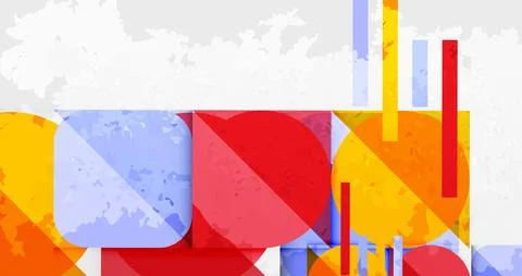 Abstract geometric composition. Rectangles, lines create textured background. 스톡 일러스트