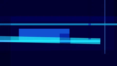 Abstract geometric composition with shades of blue rectangles and lines on .. Stock Footage 335430771