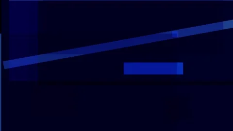 Abstract geometric composition with shades of blue on a dark background Stock Footage 335430775
