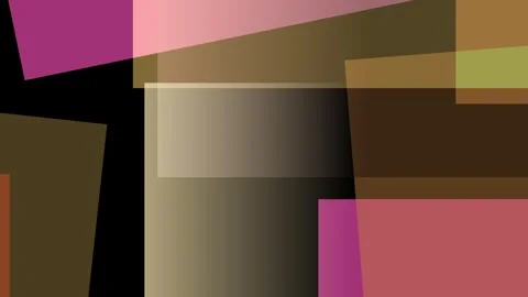 Abstract geometric composition with soft gradients and blocks of color in w.. Stock Footage 335440914