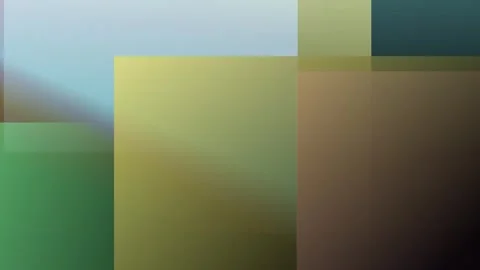 Abstract geometric composition with soft gradients of green, brown, yellow,.. Stock Footage 335441017