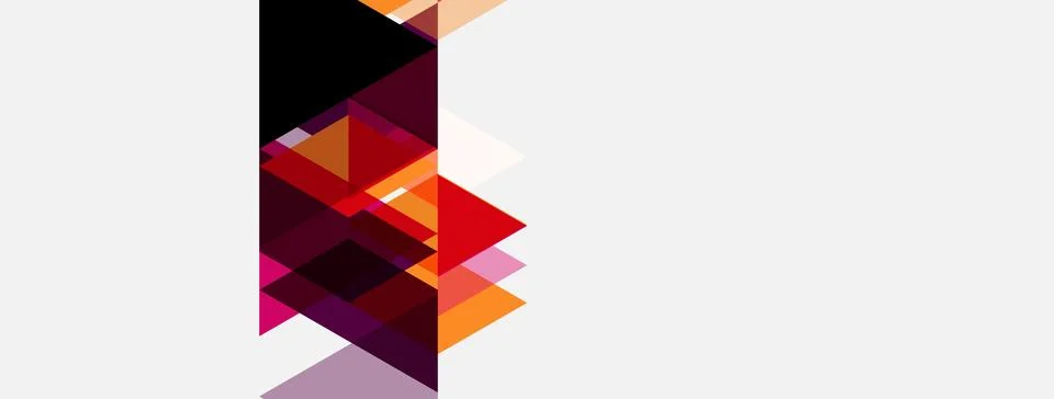 Abstract geometric composition. Squares, rectangles overlap creating dynamic Stockillustratie