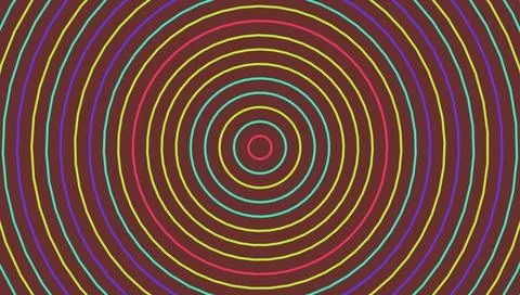 Abstract Geometric Concentric Circles Optical Illusion Background 스톡 일러스트