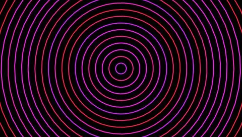 Abstract Geometric Concentric Circles Optical Illusion Background 스톡 일러스트