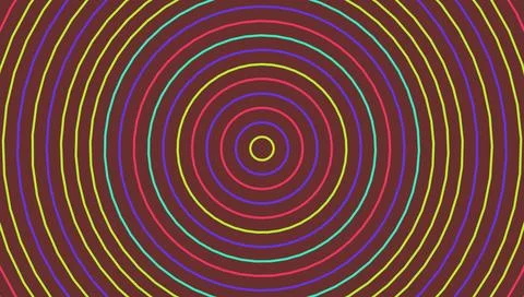 Abstract Geometric Concentric Circles Optical Illusion Background 스톡 일러스트