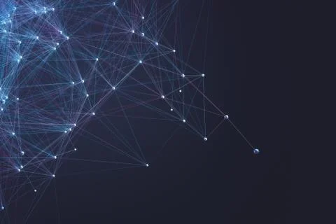 Abstract Geometric Connections Stock Illustration