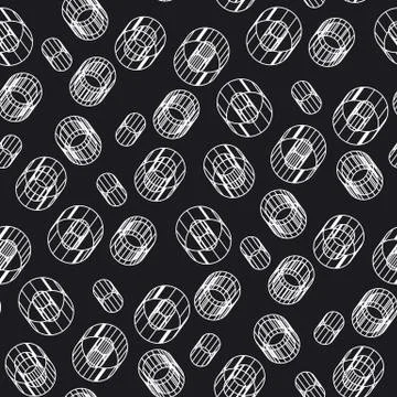 Abstract geometric construction seamless pattern 스톡 일러스트