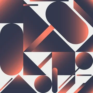 Abstract geometric copper and dark gray gradients modern triangles and circ.. Stock Illustration