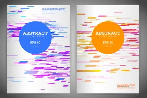 Abstract geometric cover flyer Stock Illustration