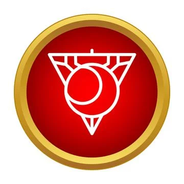 Abstract geometric crescent moon icon button イラスト素材