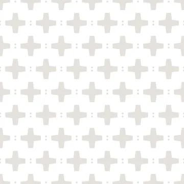 Abstract Geometric Cross Pattern Seamless Minimal Neutral Background Vector.. Stock Illustration