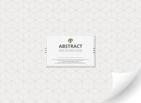 Abstract of geometric cube pattern background with copy space Stockillustratie