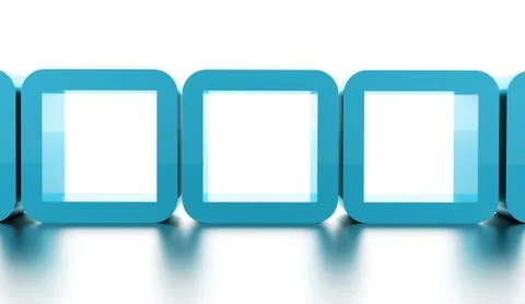 Abstract geometric cubes concept rendered Stock Illustration