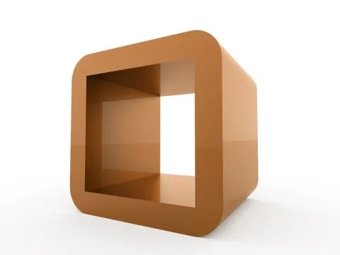 Abstract geometric cubes concept rendered Stock Illustration