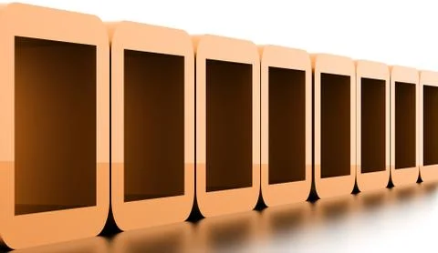 Abstract geometric cubes concept rendered Stock Illustration