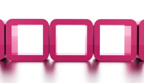 Abstract geometric cubes concept rendered Illustrazione stock