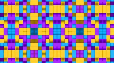 Abstract geometric cubes pattern background. Abstract Stripes Kaleidoscope. F Stock Illustration