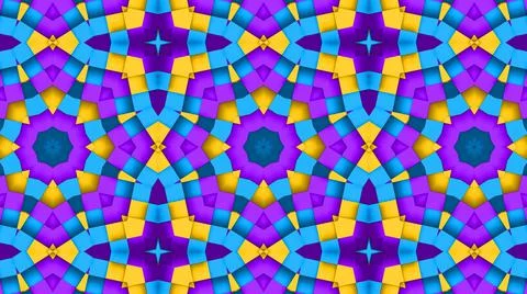 Abstract geometric cubes pattern background. Abstract Stripes Kaleidoscope. F Stock Illustration