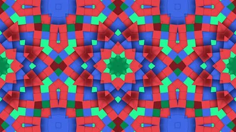 Abstract geometric cubes pattern background. Abstract Stripes Kaleidoscope. F Stock Illustration