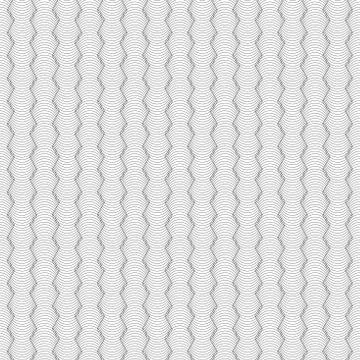 Abstract geometric curved lines pattern isolated on white color background. Illustrazione stock