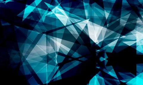 Abstract geometric dark blue polygon background. smooth texture. Stock Illustration