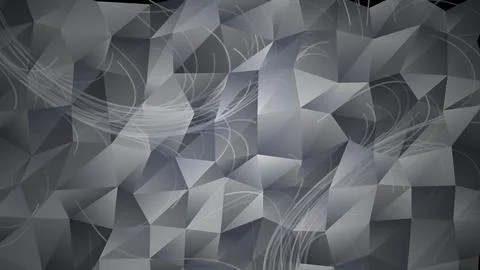 Abstract geometric dark gray pattern with polygons Stock Illustration