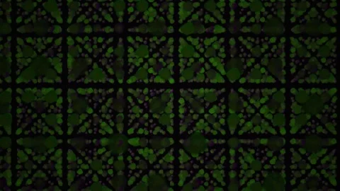 Abstract Geometric Dark Green Grid Pattern Motion Background. Stock Footage 341792700