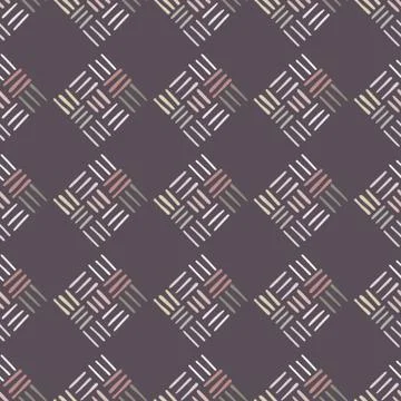 Abstract geometric dash pattern with lines in dark pastel colors. 스톡 일러스트